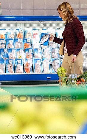 Hypermarket, frozen fish View Large Photo Image Stock Photo - Hypermarket, frozen fish. Fotosearch