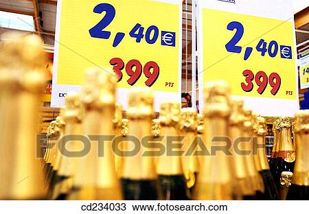 Hypermarket, sparkling wine View Large Photo Image Stock Image - Hypermarket, sparkling wine. Fotosearch