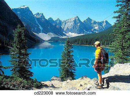 Lake Moraine, Rocky Mountains, Canada View Large Photo Image Stock Photo - Lake Moraine, Rocky Mountains, Canada. Fotosearch
