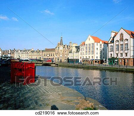 Leith. Edinburgh. Scotland View Large Photo Image Stock Photograph - Leith. Edinburgh. Scotland. Fotosearch
