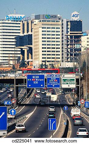 M-30, inner ring road. Madrid. Spain View Large Photo Image Stock Image - M-30, inner ring road. Madrid. Spain. Fotosearch