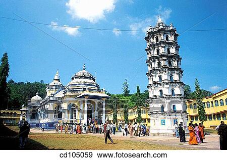 Stock Photo - Mangesh temple. Priol - Ponda taluka. Goa, India. Fotosearch