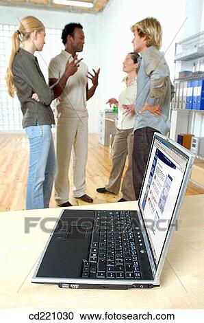 Stock Image - Meeting, teamwork, office. Fotosearch