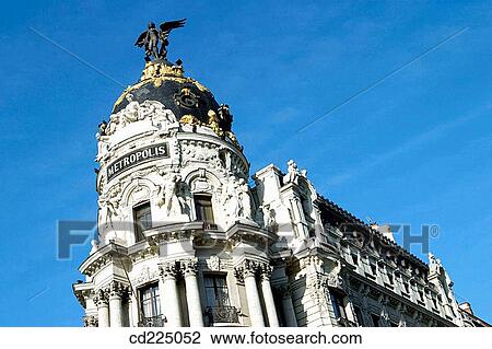 Metropolis building. Madrid. Spain View Large Photo Image Stock Image - Metropolis building. Madrid. Spain. Fotosearch
