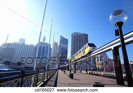 Monorail in Sydney, Australia View Large Photo Image Stock Photo - Monorail in Sydney, Australia. Fotosearch