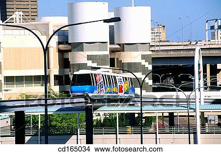 Monorail passing Convention Centre. Sydney. Australia View Large Photo Image Picture - Monorail passing Convention Centre. Sydney. Australia. Fotosearch