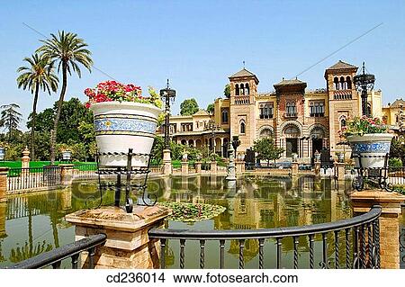 Picture - Museum of Popular Arts & Customs in Parque de Mar? a Luisa. Seville. Andalusia, Spain. Fotosearch
