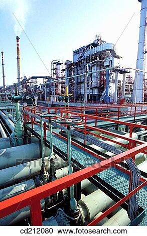 Muskiz oil refinery. Biscay. Spain View Large Photo Image Stock Image - Muskiz oil refinery. Biscay. Spain. Fotosearch