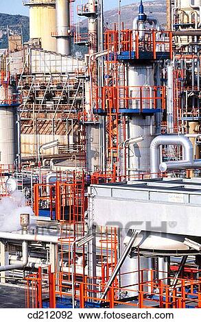 Muskiz oil refinery. Biscay. Spain View Large Photo Image Stock Image - Muskiz oil refinery. Biscay. Spain. Fotosearch