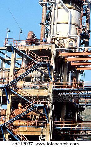 Muskiz oil refinery. Biscay. Spain View Large Photo Image Stock Photo - Muskiz oil refinery. Biscay. Spain. Fotosearch