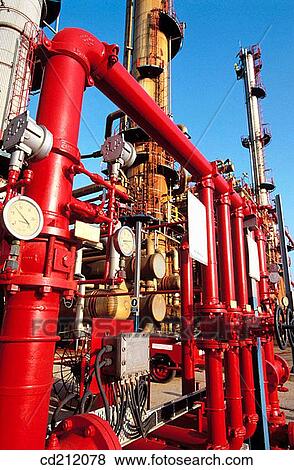 Muskiz oil refinery. Biscay. Spain View Large Photo Image Stock Photo - Muskiz oil refinery. Biscay. Spain. Fotosearch