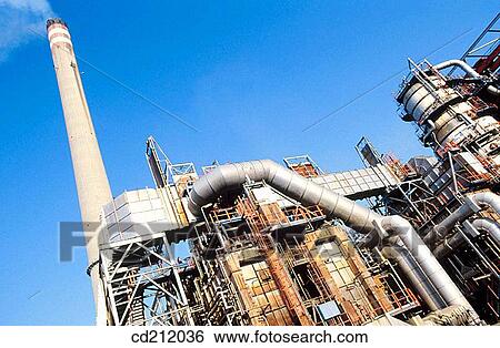 Muskiz oil refinery. Biscay. Spain View Large Photo Image Stock Photograph - Muskiz oil refinery. Biscay. Spain. Fotosearch