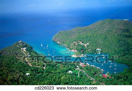 Natural marina. Marigot Bay. St. Lucia. West Indies. Caribbean View Large Photo Image Stock Image - Natural marina. Marigot Bay. St. Lucia. West Indies. Caribbean. Fotosearch