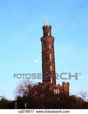 Nelson Monument, Calton Hill. Edinburgh. Scotland View Large Photo Image Stock Photo - Nelson Monument, Calton Hill. Edinburgh. Scotland. Fotosearch