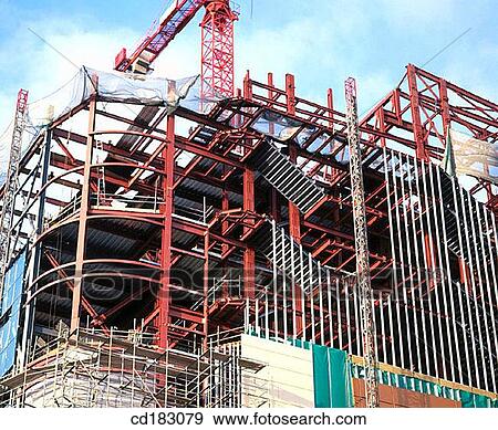 Office block under construction View Large Photo Image Stock Photo - Office block under construction. Fotosearch