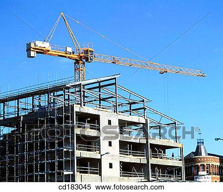 Office block under construction View Large Photo Image Stock Photography - Office block under construction. Fotosearch