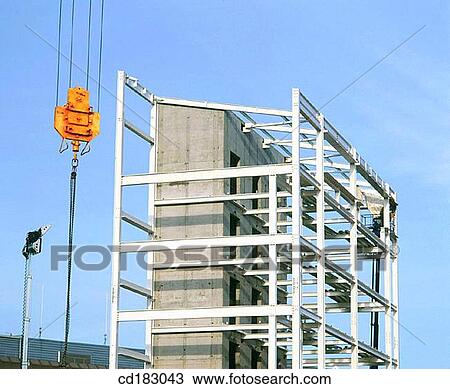 Offices under construction, concrete framework View Large Photo Image Stock Image - Offices under construction, concrete framework. Fotosearch