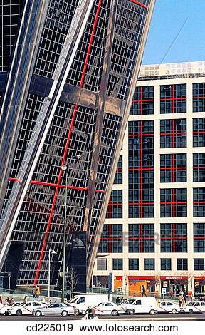 One of the KIO towers on Paseo de la Castellana. Madrid. Spain View Large Photo Image Stock Photo - One of the KIO towers on Paseo de la Castellana. Madrid. Spain. Fotosearch