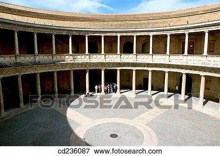 Palace of Carlos V. Granada. Andalusia, Spain View Large Photo Image Stock Photo - Palace of Carlos V. Granada. Andalusia, Spain. Fotosearch