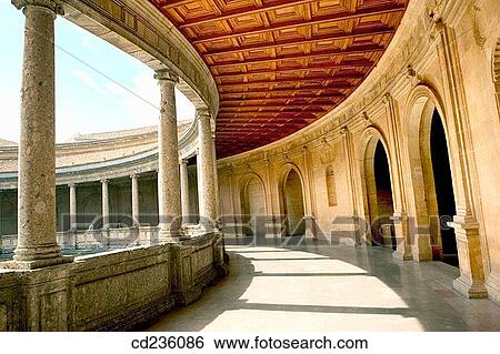 Palace of Carlos V. Granada. Andalusia, Spain View Large Photo Image Stock Photograph - Palace of Carlos V. Granada. Andalusia, Spain. Fotosearch