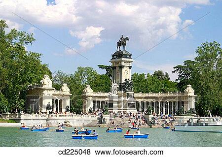Parque del Retiro. Madrid. Spain View Large Photo Image Stock Photo - Parque del Retiro. Madrid. Spain. Fotosearch