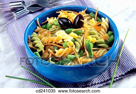 Stock Photography - Pasta salad. Fotosearch