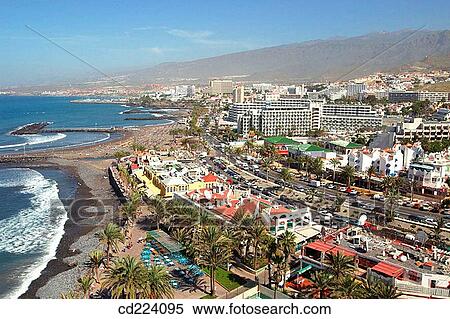 Playa de las Americas. Tenerife. Canary Islands. Spain View Large Photo Image Stock Photography - Playa de las Americas. Tenerife. Canary Islands. Spain. Fotosearch