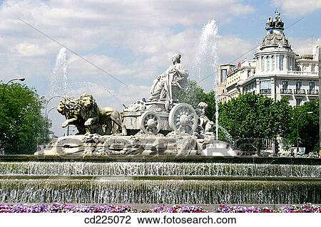 Stock Image - Plaza de la Cibeles. Madrid. Spain. Fotosearch