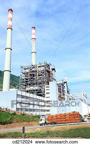 Power station near port. Bilbao. Biscay, Spain View Large Photo Image Picture - Power station near port. Bilbao. Biscay, Spain. Fotosearch