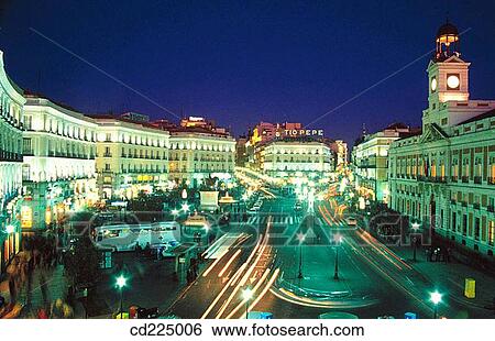 Puerta del Sol. Madrid. Spain View Large Photo Image Stock Photograph - Puerta del Sol. Madrid. Spain. Fotosearch