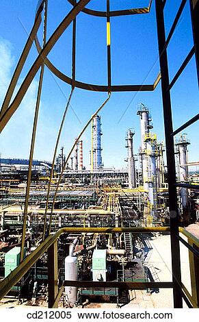 Repsol-YPF oil refinery. Tarragona province. Spain View Large Photo Image Stock Photography - Repsol-YPF oil refinery. Tarragona province. Spain. Fotosearch