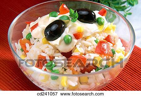 Rice salad View Large Photo Image Stock Photo - Rice salad. Fotosearch