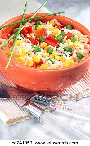 Stock Photo - Rice salad. Fotosearch