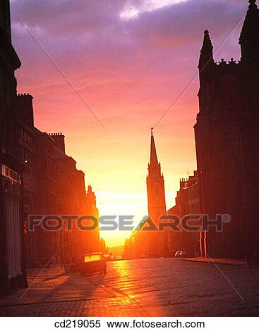 Royal Mile. Edinburgh. Scotland View Large Photo Image Stock Photography - Royal Mile. Edinburgh. Scotland. Fotosearch