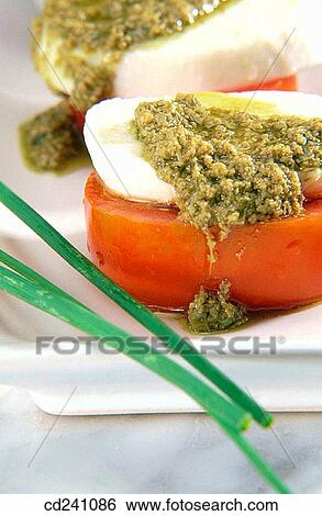 Salad with pesto View Large Photo Image Stock Photograph - Salad with pesto. Fotosearch
