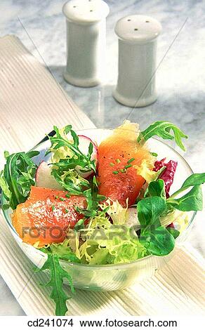 Salmon salad View Large Photo Image Picture - Salmon salad. Fotosearch