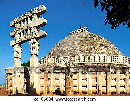 Sanchi stupa. Madhya Pradesh, India View Large Photo Image Picture - Sanchi stupa. Madhya Pradesh, India. Fotosearch