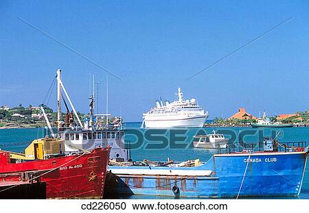 Ships at the port. Castries. St. Lucia. West Indies. Caribbean View Large Photo Image Stock Image - Ships at the port. Castries. St. Lucia. West Indies. Caribbean. Fotosearch