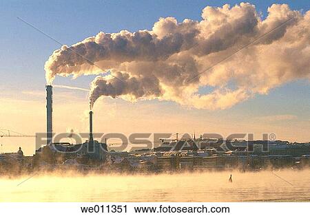 Smoking chimneys View Large Photo Image Stock Image - Smoking chimneys. Fotosearch