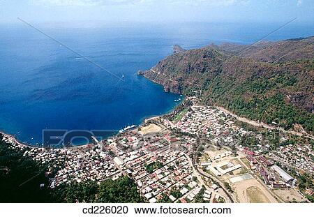 Soufriere (town built in 1713). St. Lucia. West Indies. Caribbean View Large Photo Image Stock Image - Soufriere (town built in 1713). St. Lucia. West Indies. Caribbean. Fotosearch