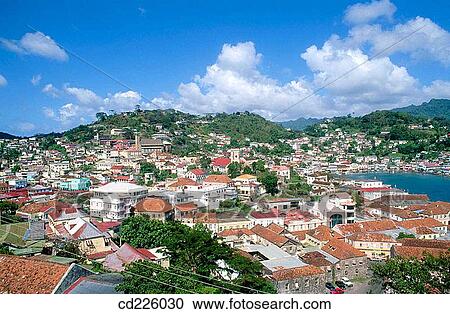 St. George's (founded in 1705). Grenada. Indias Occidentales. Caribe View Large Photo Image Stock Image - St. George's (founded in 1705). Grenada. Indias Occidentales. Caribe. Fotosearch