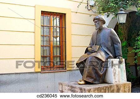 Statue of Jewish philosopher, theologian and physician Maimonides in the? juder? a? (Jewish quarter). Cordoba. Andalusia, Spain View Large Photo Image Stock Photography - Statue of Jewish philosopher, theologian and physician Maimonides in the? juder? a? (Jewish quarter). Cordoba. Andalusia, Spain. Fotosearch