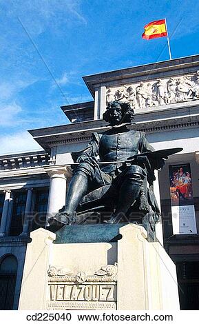 Statue of Velazquez in front of El Prado museum. Madrid. Spain View Large Photo Image Stock Image - Statue of Velazquez in front of El Prado museum. Madrid. Spain. Fotosearch