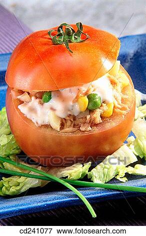 Stock Photo - Stuffed tomatoes. Fotosearch