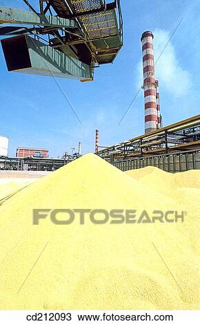 Sulphur depot at Repsol-YPF oil refinery. Tarragona province. Spain View Large Photo Image Stock Image - Sulphur depot at Repsol-YPF oil refinery. Tarragona province. Spain. Fotosearch