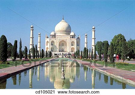 Taj Mahal. Agra. Uttar Pradesh, India View Large Photo Image Stock Image - Taj Mahal. Agra. Uttar Pradesh, India. Fotosearch