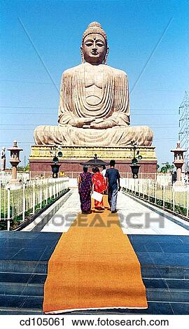 The Great Buddha statue. Bodhgaya. Bihar. India View Large Photo Image Stock Image - The Great Buddha statue. Bodhgaya. Bihar. India. Fotosearch