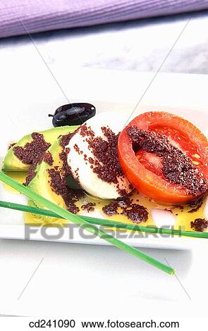 Three-coloured salad View Large Photo Image Stock Image - Three-coloured salad. Fotosearch