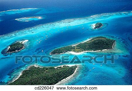 Tobago Cays and Union Island. Saint Vincent and the Grenadines. West Indies. Caribbean View Large Photo Image Stock Photo - Tobago Cays and Union Island. Saint Vincent and the Grenadines. West Indies. Caribbean. Fotosearch