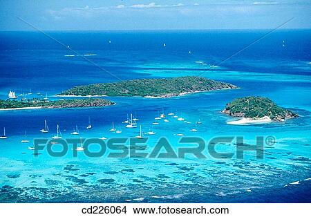 Tobago Cays. Saint Vincent and the Grenadines. West Indies. Caribbean View Large Photo Image Picture - Tobago Cays. Saint Vincent and the Grenadines. West Indies. Caribbean. Fotosearch